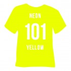 Poli-Tape Tubitherm Flock Neon Yellow (101) - термотрансферна плівка Полі-Тейп Тубітерм Флок Неон Жовта (1 пог м)